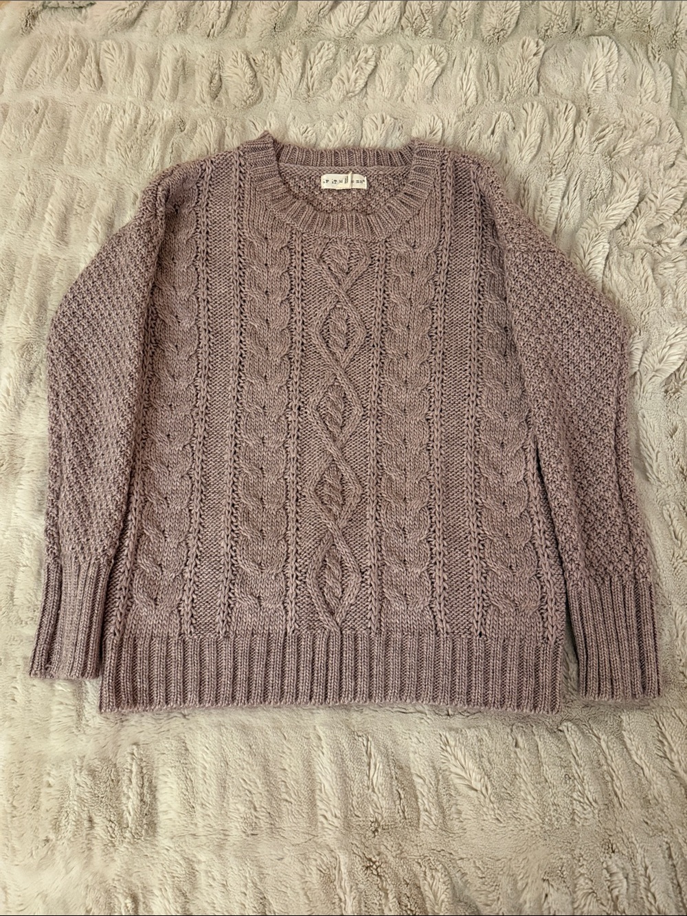 Purple Woven Sweater